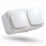 Kedvezmény STILO AQUA 2x2P+F Schuko IP54 fehér földelt dupla csatlakozóaljzat (GYV) biztonsági zsalus